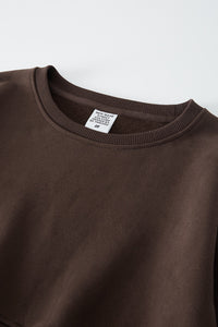 Women's crop top cropped crewneck sweatshirt