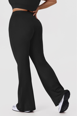 Plus Size Women's Elastic Waist Yoga Flare Pants