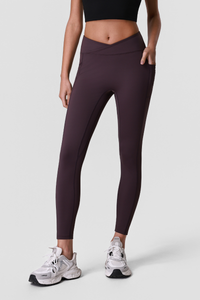 Women's Athletic Side Pocket V-waist Yoga Leggings