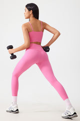 Women Free Size Nude Hip Lifting Shaping Fitness 9/10 Yoga Pants