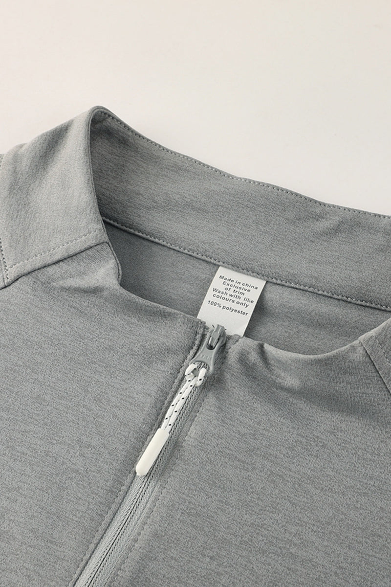 Men Half-Zip Quick-Dry Running Training Long Sleeve Top