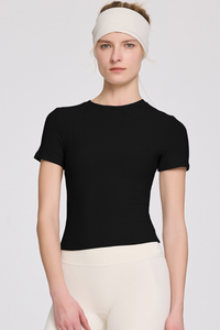 Ribbed Slim Racer-Tee