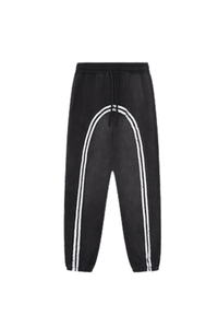 Men's Fall/Winter Retro  Color Block Fleece Lined Jogger