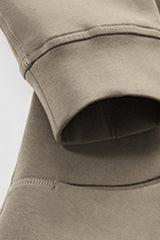 Women Hooded Semi-Zip Thermal Self-Heating Comfortable Casual Sweatshirt