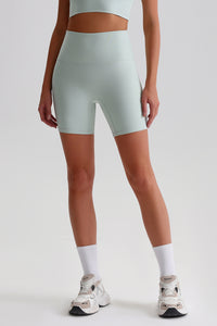 Women High Waisted Butt Lifting Seamless Naked Sensation Yoga Shorts