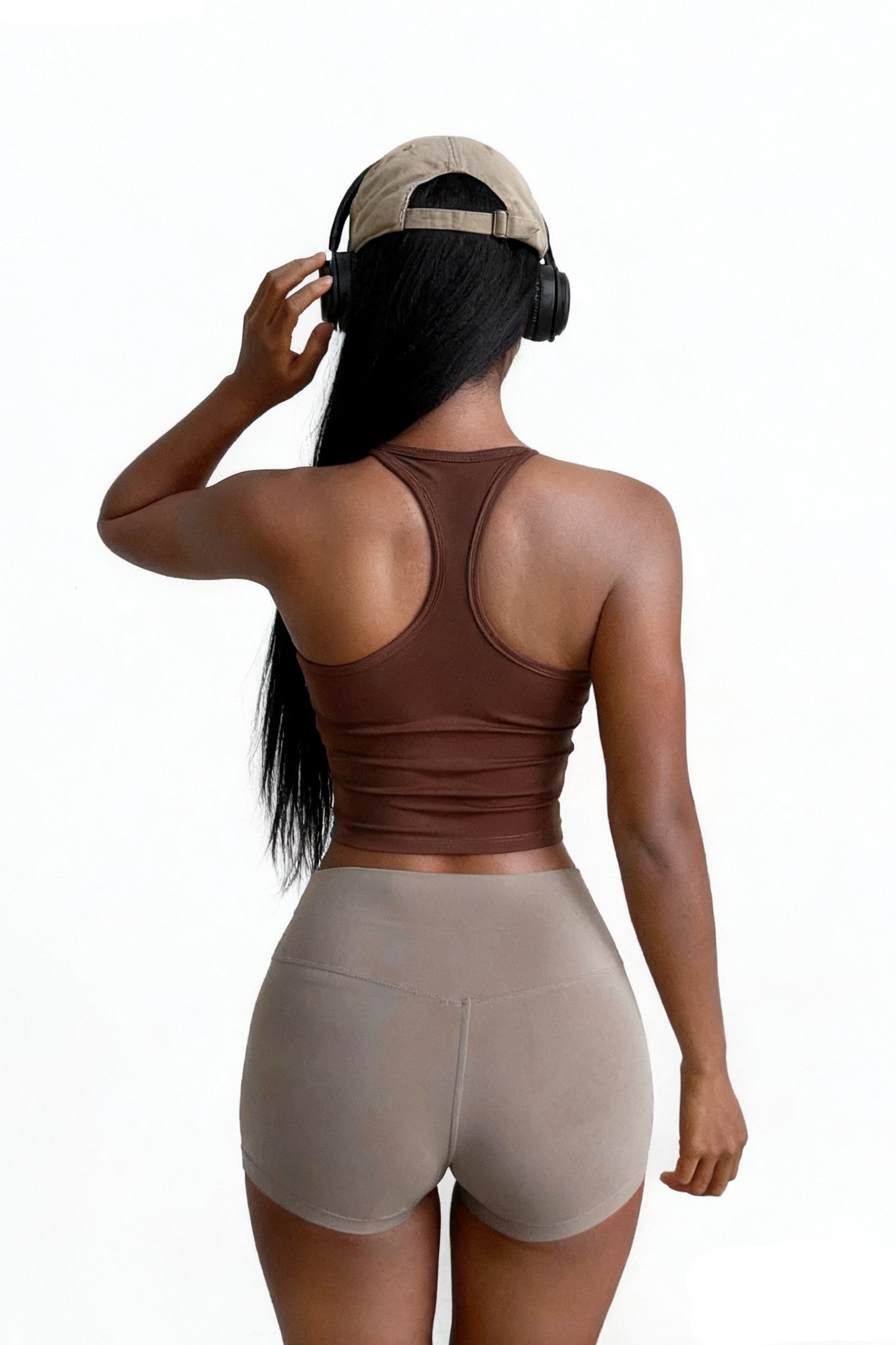 Women's quick-drying with chest pads sports suspenders