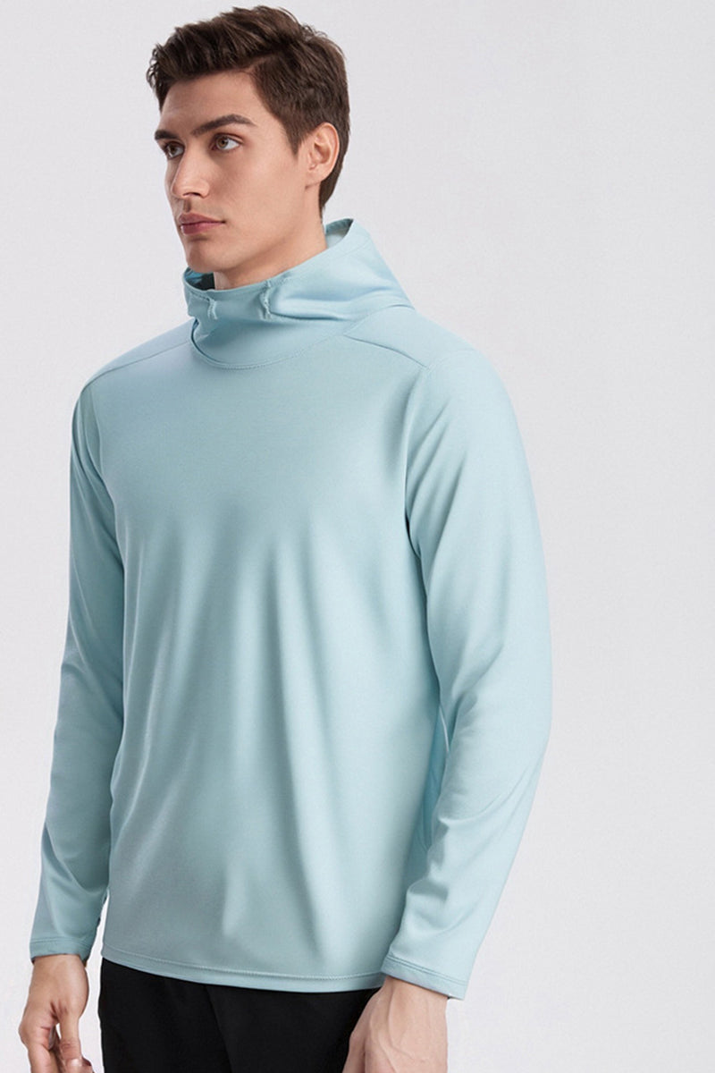 Men Loose Quick-Dry Stretch Running Training Hoodie