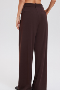 Extended leisure suit with wide-leg pants