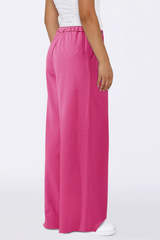 Straight-leg casual pants