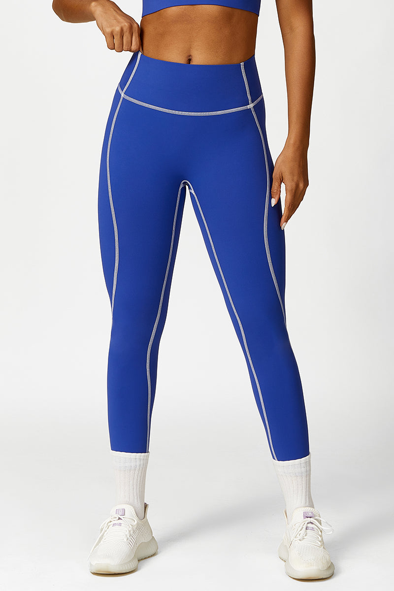 Women'S Color Clash Yoga Sports Leggings