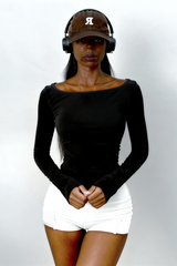 Women's Long Sleeve Boat Neck Yoga Top