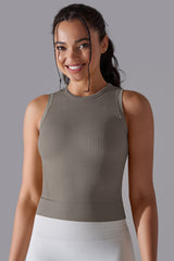 Women'S Ribbed Breathable Sports Tank Top