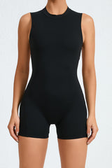Women Sleeveless Back Hollow Fitness Peach Butt Removable Chest Pad Sports Yoga Bodysuit