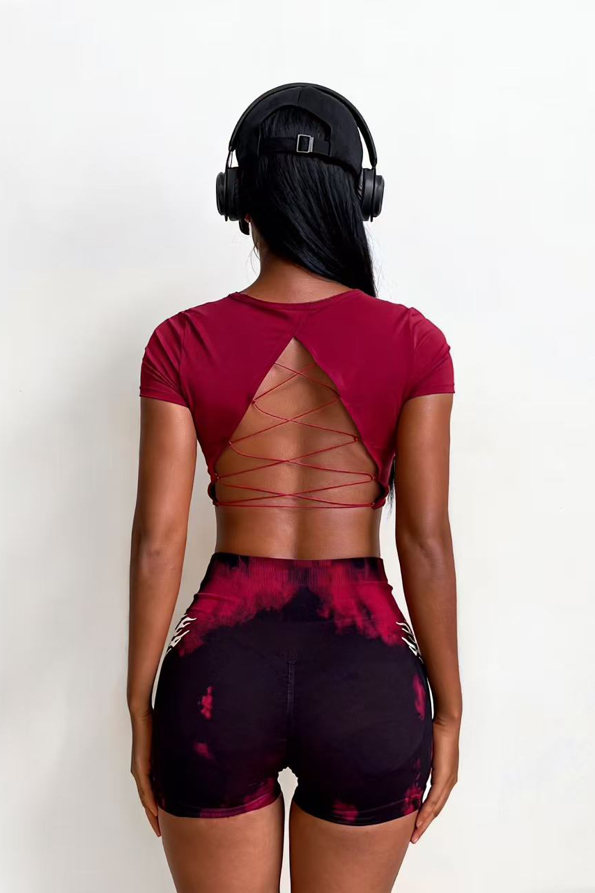 Women's Back Cutout Fitness T-shirt