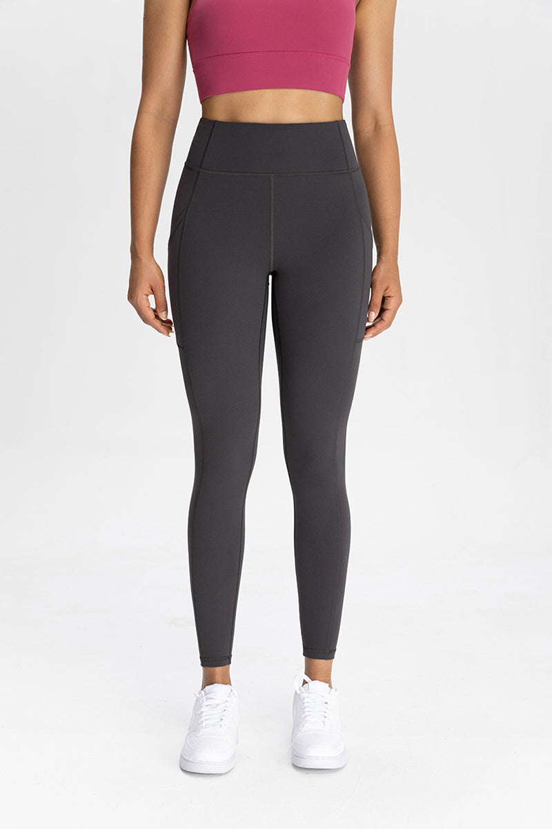Women Pocket High-Waisted Naked Feel Quick-Dry Yoga Leggings