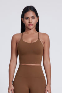 Women'S Crossover Backless Suspender Bra Underwear Sports Vest