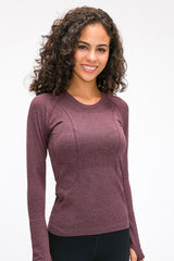 Women'S Yoga Long Sleeved With Thumbhole