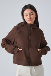 Women'S Loose Yoga Hooded Jacket