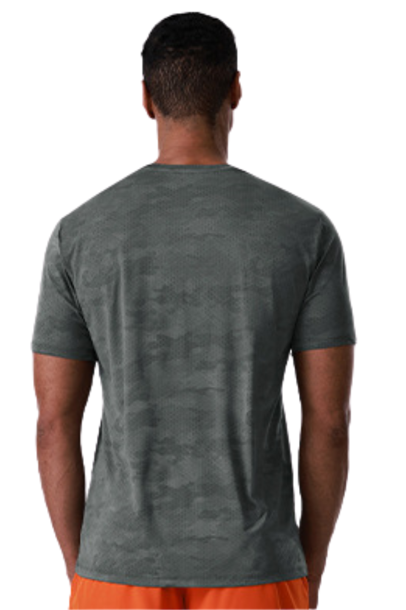 Men's Breathable Crew Neck Print Outdoor Athletic T-shirt