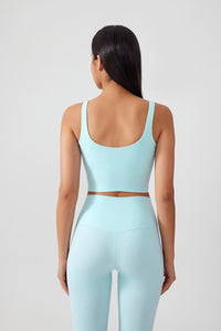 Women Fixed Bra Pads U-Back Nude Shape Fitness Yoga Exercise Vest