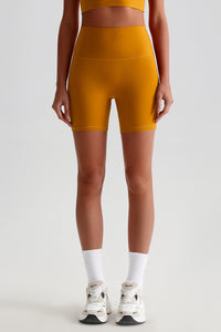Women High Waisted Butt Lifting Seamless Naked Sensation Yoga Shorts