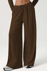 Women Wide Leg Low Rise Pocket Yoga Pants