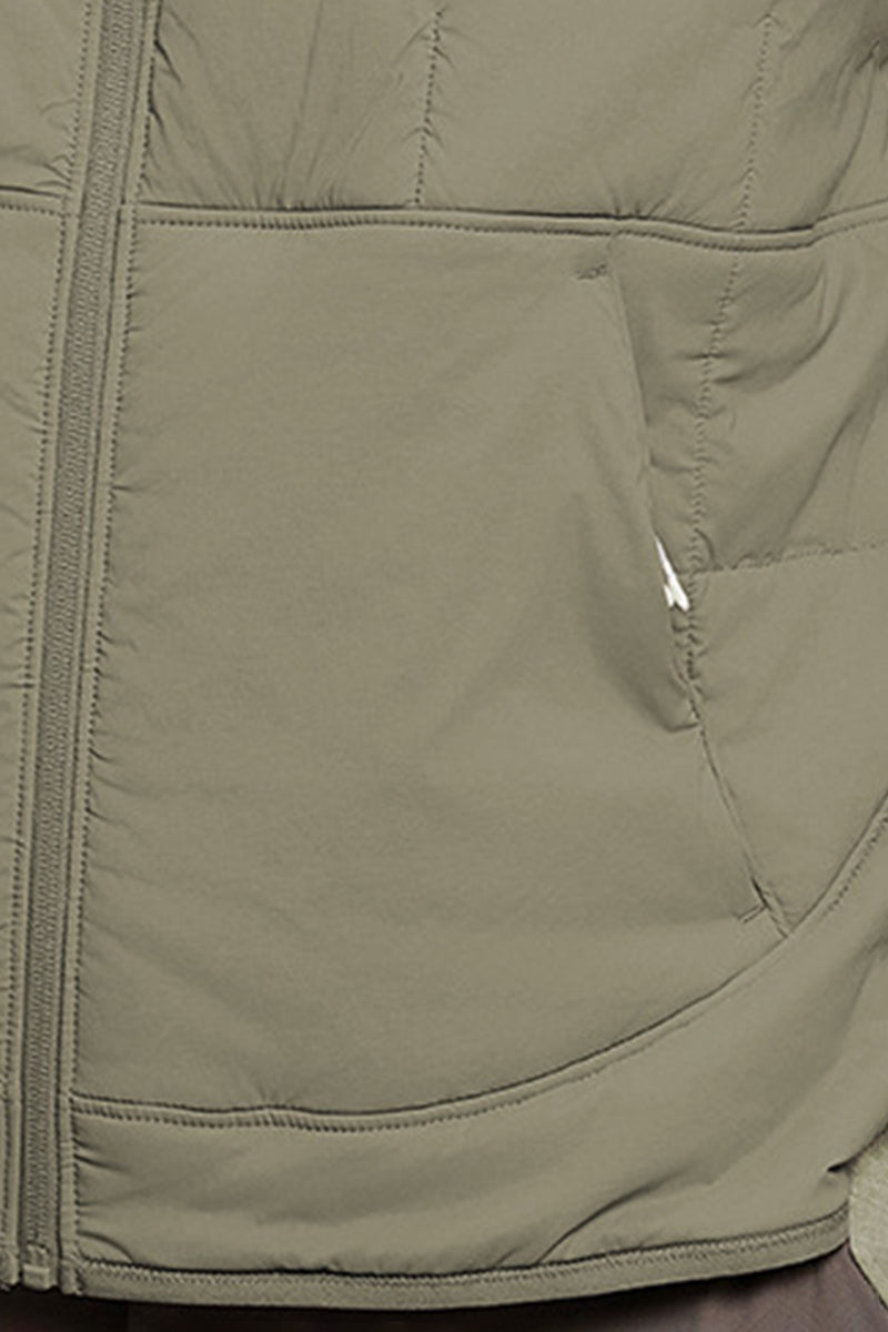 Men Lightweight Windproof Quilted Stand Collar Vest Jacket