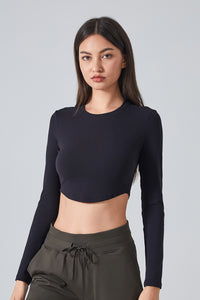 Women'S Sport Fit Longsleeve Crop Top