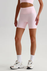 Women High Waisted Butt Lifting Seamless Naked Sensation Yoga Shorts