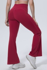 Women's Athletic High-Waist Shapewear Flare Pants
