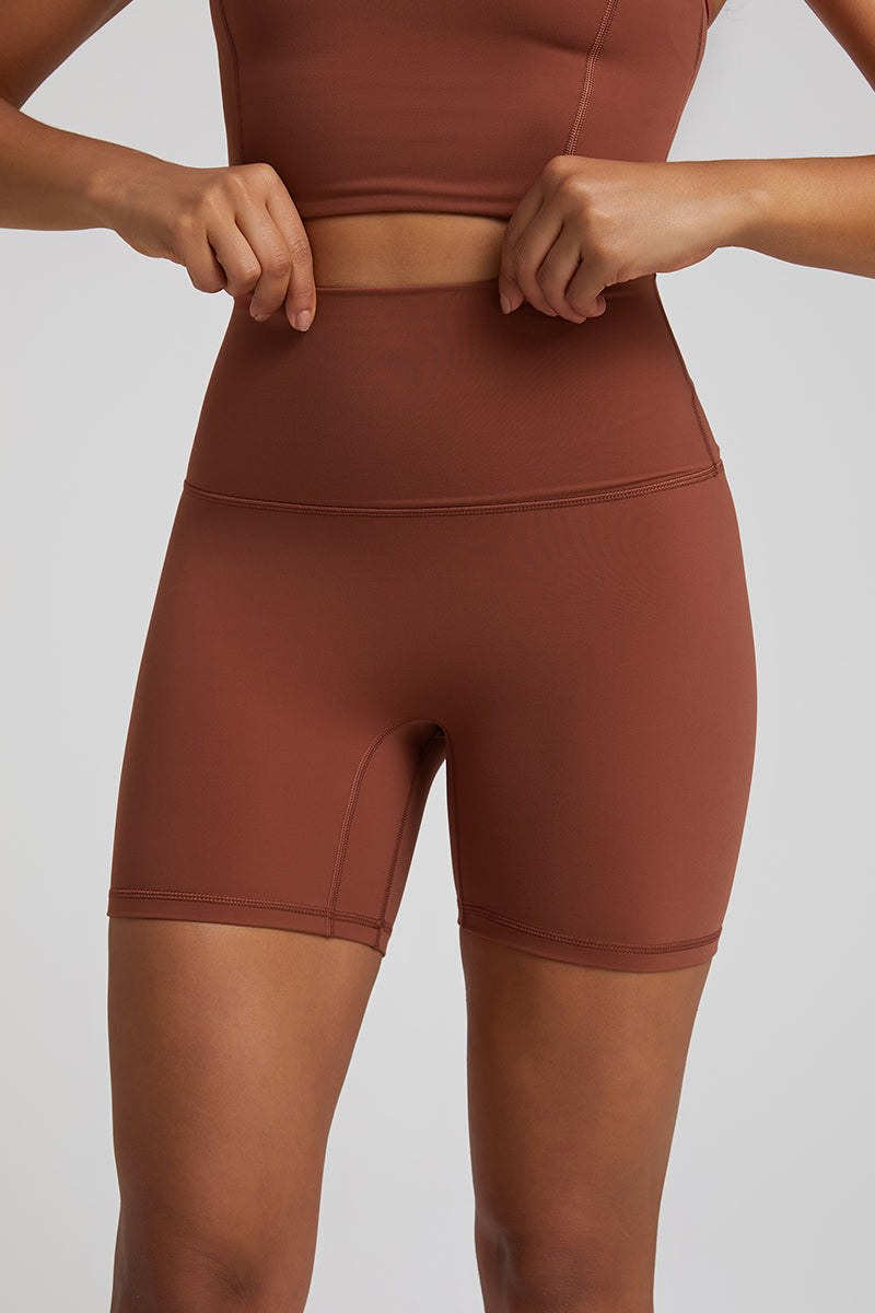 High-Waisted, High-Stretch Athletic Shorts