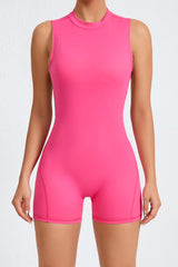 Women Sleeveless Back Hollow Fitness Peach Butt Removable Chest Pad Sports Yoga Bodysuit