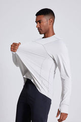 Men Lightweight Quick-Dry Outdoor Training Long Sleeve T-Shirt