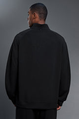 Men Air Layer Half-Zip Comfortable Loose Hoodie