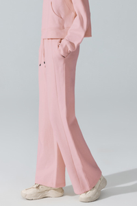 Women's Fleece-Lined Drawstring Straight-Leg Casual Pants