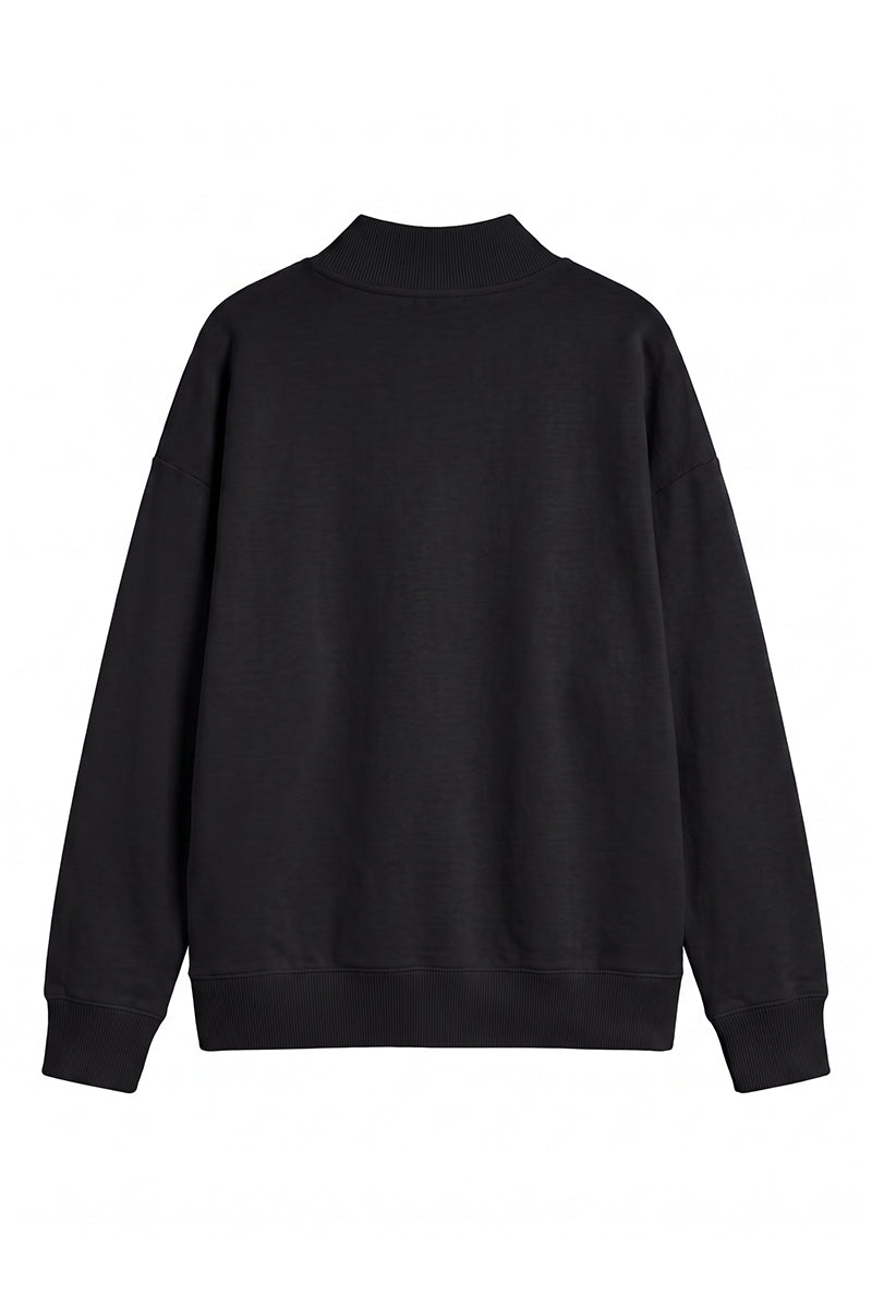 Women's Fall Fleece Relaxed Mock Neck Sweatshirt