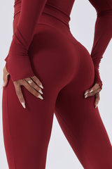 Women High-Waisted Flared Sculpting Yoga Leggings
