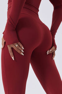 Women High-Waisted Flared Sculpting Yoga Leggings