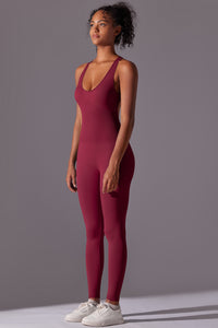 Seamless Women'S I-Back Yoga Sport Jumpsuit