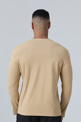 Men Quick-Dry Round-Neck Training Long Sleeve T-Shirt
