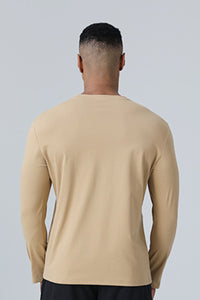 Men Quick-Dry Round-Neck Training Long Sleeve T-Shirt