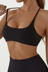 Women's  U-neck Cross-Back Sports Bra