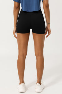 Women Pleated Butting Lifting Yoga Sport Shorts