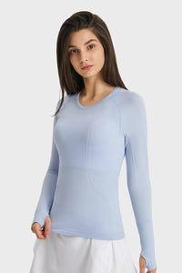 Women'S Yoga Long Sleeved With Thumbhole