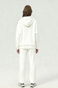 Unisex Heavyweight Fleece Dual-Zip Retro Hoodie