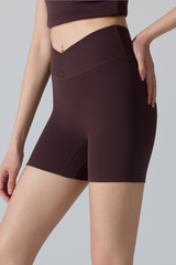 Women's Athletic Sculpting V-Waist Yoga Shorts