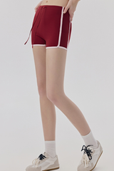 Women's Cool Touch Color Contrast Yoga Sports 3 Inch Shorts