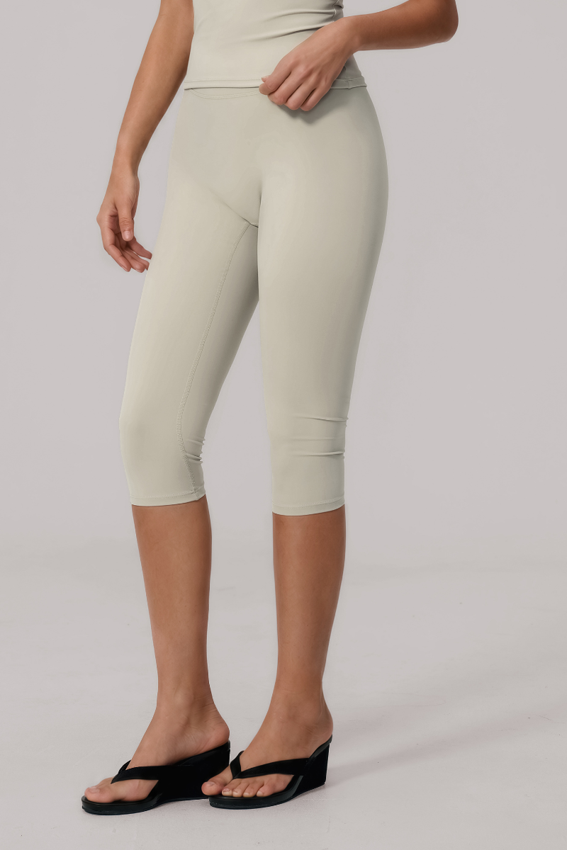 Women's Athletic Bare Feel High Waist Capri Yoga Leggings