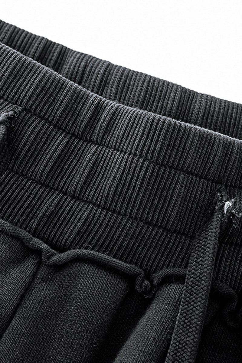 Unisex Washed Cotton Straight-Leg Jogger Pants