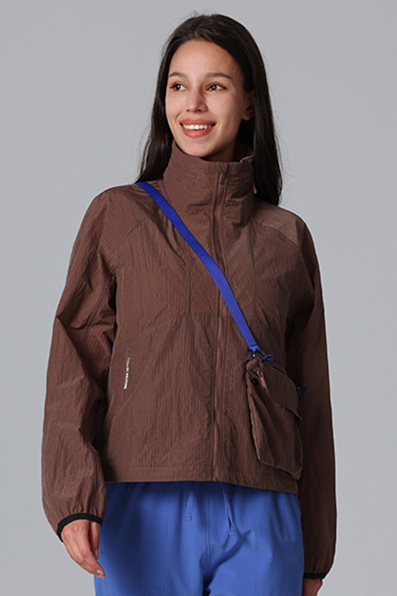 Windproof Outdoor Collar Hooded Jacket